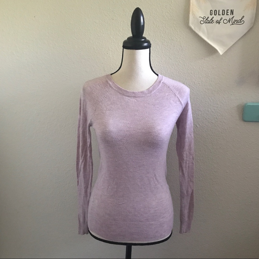 Lavender Lilac Purple Cardigan Sweater